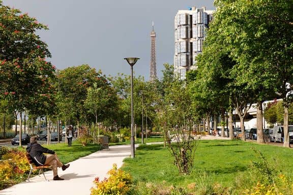 Espace vert à Paris /